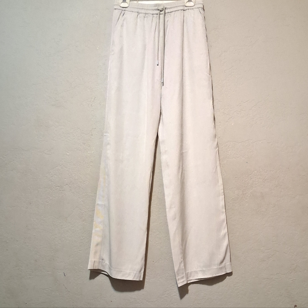 ATM Anthony Thomas Melillo Women Wide Leg Drawstring Pant Ivory SzM Office - Picture 14 of 14